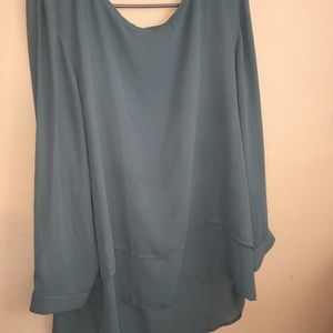 Women’s sage blouse 1X